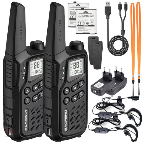 Radiotelefon Baofeng BF-T25E PMR 2 szt. - Black