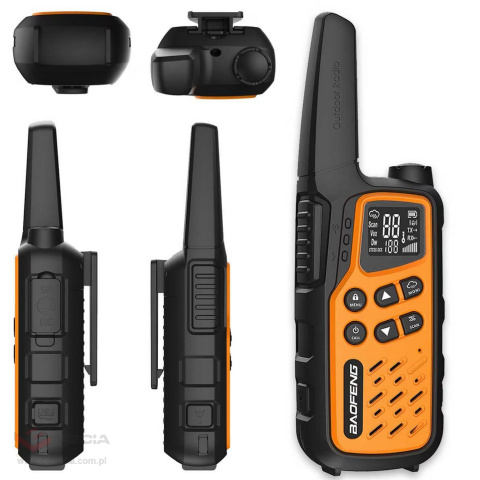 Radiotelefon Baofeng BF-T25E PMR 2 szt. - Orange