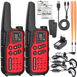 Radiotelefon Baofeng BF-T25E PMR 2 szt. - Red