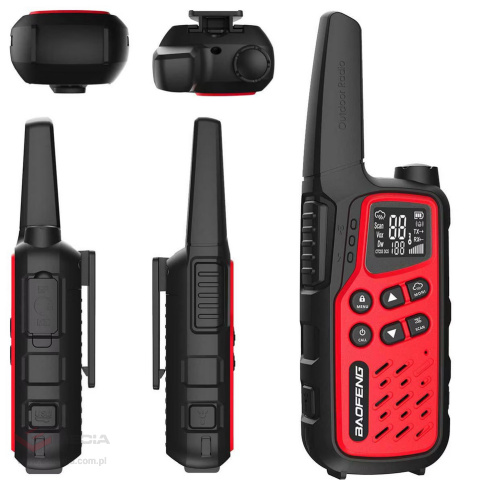 Radiotelefon Baofeng BF-T25E PMR 2 szt. - Red