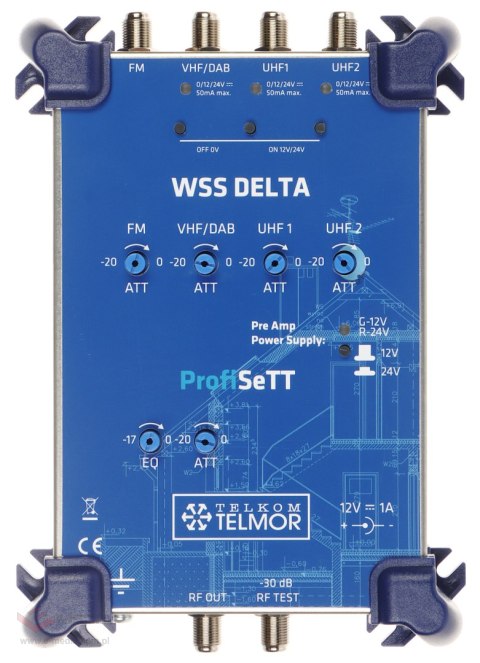 WZMACNIACZ WIELOZAKRESOWY WSS-DELTA ProfiSETT TELMOR