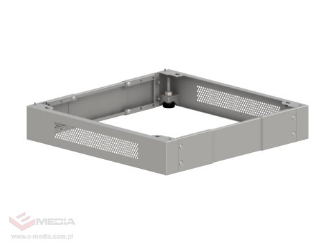 Cokół uniwersalny do szaf wiszących 19" regulowany szer. 600 x głęb. 400, 500, 600 mm, kolor szary ALANTEC