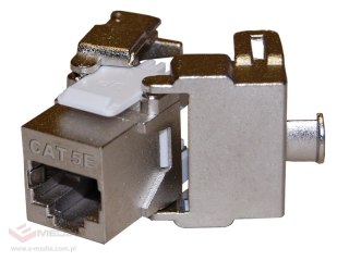 Moduł keystone RJ45 beznarzędziowy STP kat.5E PoE+ ALANTEC - badanie jakości INTERTEK (USA)