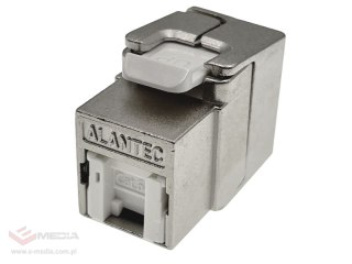 Moduł keystone RJ45 beznarzędziowy STP kat.6 PoE+ ALANTEC Plus - badanie jakości INTERTEK (USA) - PODWYŻSZONE PARAMETRY TRANSMIS