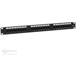 Patch panel NAVI LED UTP kat.6 24 porty LSA 1U ALANTEC