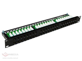 Patch panel OPTIMUM UTP kat.6 48 portów LSA 1U ALANTEC