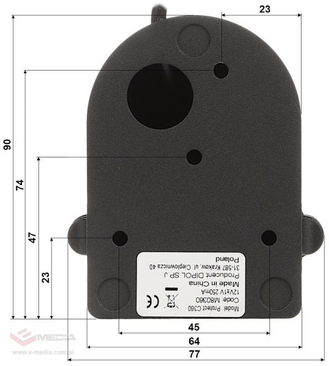 MOBILNA KAMERA AHD PROTECT-C360 - 1080p 3.6 mm