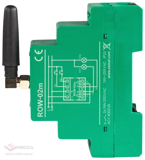 INTELIGENTNY PRZEŁĄCZNIK ROW-02M Wi-Fi SUPLA ZAMEL