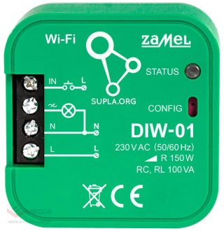 INTELIGENTNY ŚCIEMNIACZ OŚWIETLENIA DIW-01 Wi-Fi, 230 V AC ZAMEL