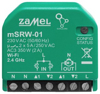 INTELIGENTNY STEROWNIK ROLET M/SRW-01 Wi-Fi 230 V AC ZAMEL