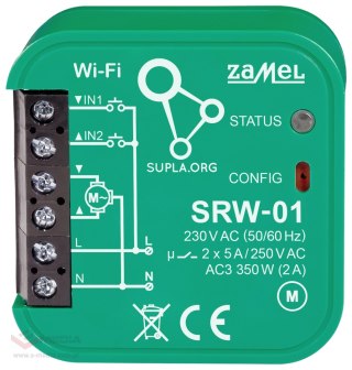 INTELIGENTNY STEROWNIK ROLET SRW-01 Wi-Fi 230 V AC ZAMEL