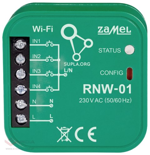 INTERFEJS WEJŚĆ RNW-01 Wi-Fi SUPLA ZAMEL