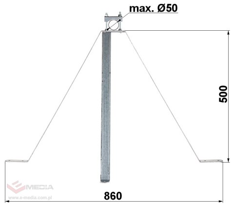 OBEJMA MUROWA OMP-50W50