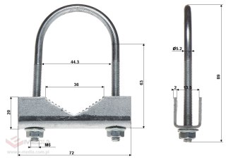 OBEJMA ZACISKOWA OZ-43/M6