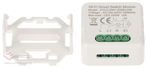 INTELIGENTNY STEROWNIK OŚWIETLENIA LED ATLO-SW1-EWELINK Wi-Fi, eWeLink