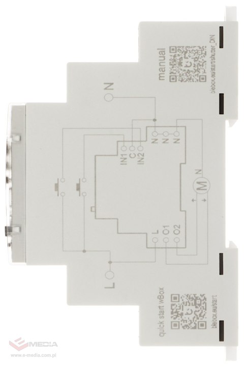 INTELIGENTNY STEROWNIK ROLET SHUTTERBOX-DIN/BLEBOX Wi-Fi, 230 V AC