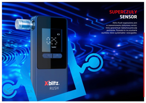 Xblitz Rush electrochemical breathalyzer