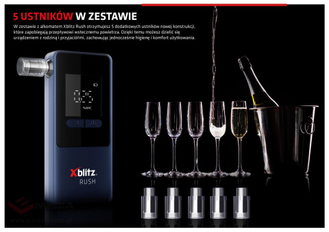 Xblitz Rush electrochemical breathalyzer