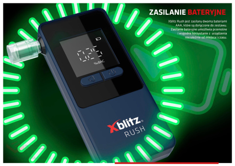 Xblitz Rush electrochemical breathalyzer