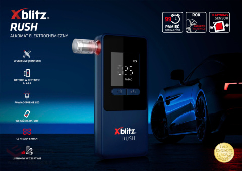 Xblitz Rush electrochemical breathalyzer