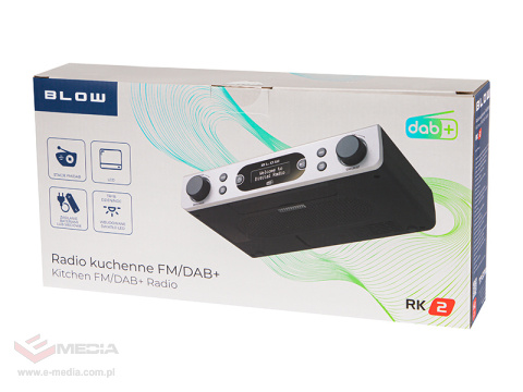 Radio kuchenne FM/DAB+ BLOW RK2 srebrne