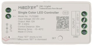 STEROWNIK OŚWIETLENIA LED FUT036S 2.4 GHz, MONO 12 ... 24 V DC MiBOXER / Mi-Light