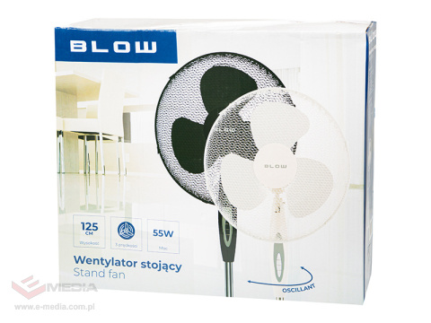 Wentylator stojący 16"/40cm 55W CZARNY