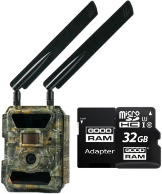 Kamera Leśna FOTOPUŁAPKA GPS 4.0CG + KARTA PAMIĘCI microSD GOODRAM CL10 32GB