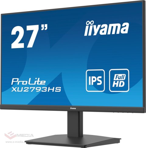 Monitor LED IIYAMA XU2793HS-B6 bezramkowy 27 cali 1ms HDMI DisplayPort