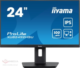 Monitor LED IIYAMA XUB2492HSU-B6 24 cale IPS HDMI DP USB 0,4ms 100Hz