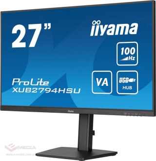 Monitor LED IIYAMA XUB2794HSU-B6 27 cali VA 100Hz 1ms HAS Pivot