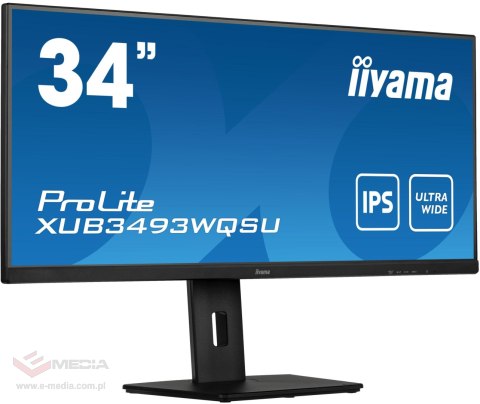 Monitor LED IIYAMA XUB3493WQSU-B5 34 cale Ultra Wide