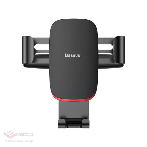 Baseus Metal Age Gravity Car Mount metalowy samochodowy uchwyt grawitacyjny na slot CD czarny (SUYL-J01)