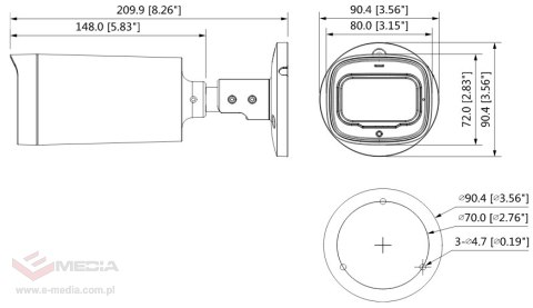 KAMERA HDCVI DAHUA HAC-HFW1500R-Z-IRE6-A-2712-S2