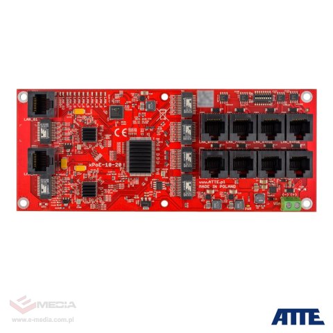 SWITCH 10-PORTOWY POE ATTE xPoE-10-20A-OF