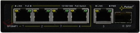 Switch 6-portowy PULSAR SFG64F1 do 4 kamer IP