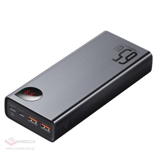 Baseus Adaman powerbank 2x USB / 1x USB Typ C / 1x micro USB 20000mAh 65W Quick Charge 3.0 Power Delivery czarny (PPIMDA-D01)