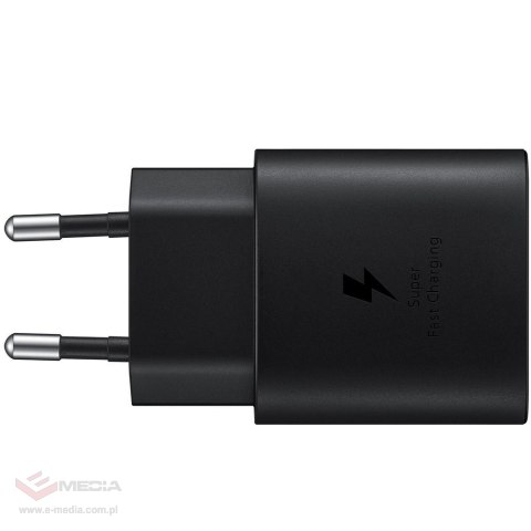 Ładowarka sieciowa Samsung EP-TA800NBEGEU USB-C 25W 3A PD SFC 3.0 - czarna