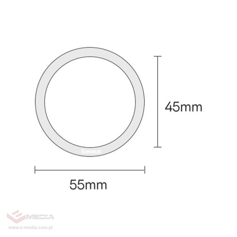 Baseus Halo Series magnetyczny pierścień (2 szt./opakowanie) srebrny (PCCH000012)