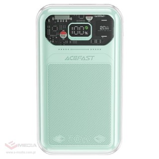 Acefast powerbank 20000mAh Sparkling Series szybkie ładowanie 30W zielony (M2)