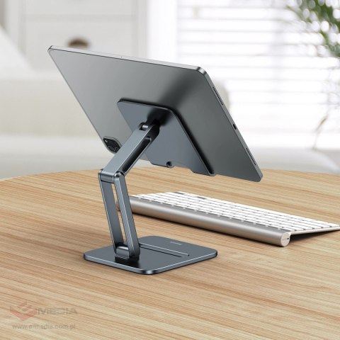 Baseus Desktop Biaxial Foldable podstawka/stojak metalowy do tabletu szary (LUSZ000113)