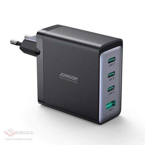 Ładowarka GaN Joyroom JR-TCG04EU 100W 3x USB-C USB-A + kabel USB-C / USB-C 100W - czarna