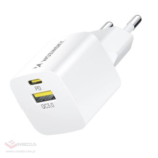 Ładowarka sieciowa Wozinsky WWCEAC GaN USB-A USB-C 33W - biała