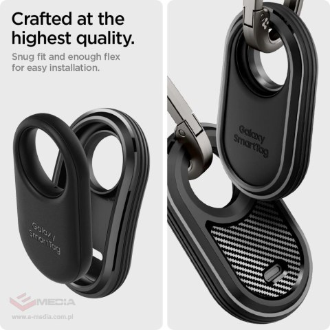 Etui Spigen Rugged Armor na Samsung Galaxy SmartTag 2 - czarny mat