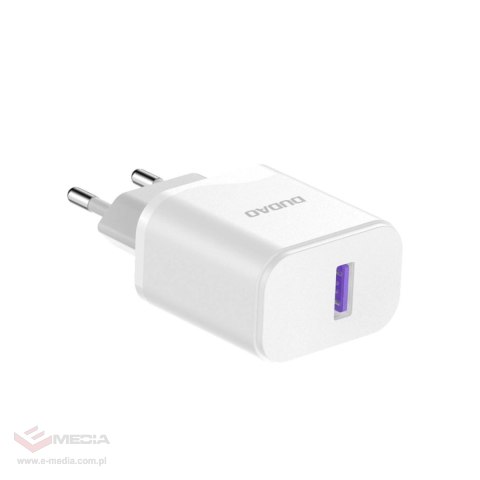 Ładowarka Dudao A20EU sieciowa USB-A 18W - biała + kabel USB-A - micro USB