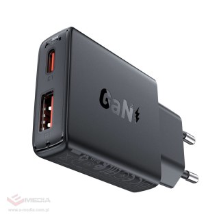 Ładowarka sieciowa Acefast A69 PD 30W GaN USB-A USB-C ultra slim- czarna