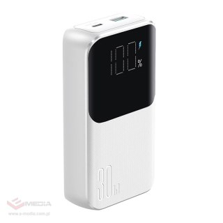 Mini powerbank Joyroom JR-PBC06 z wbudowanymi kablami USB-C / Lightning 30W 10000mAh - biały