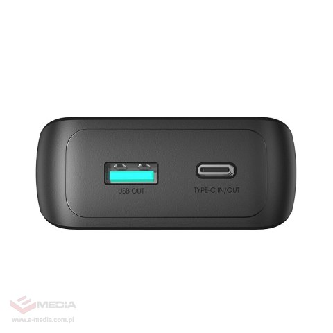 Mini powerbank Joyroom JR-PBC06 z wbudowanymi kablami USB-C / Lightning 30W 10000mAh - czarny