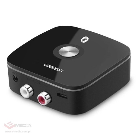 Ugreen adapter odbiornik Bluetooth 5.1 aptX 2RCA / 3,5 mm mini jack czarny (40759)