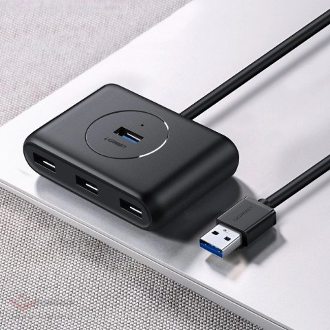 Ugreen rozdzielacz HUB 4x USB 3.2 Gen 1 (kabel 0,5 m) czarny (20290)